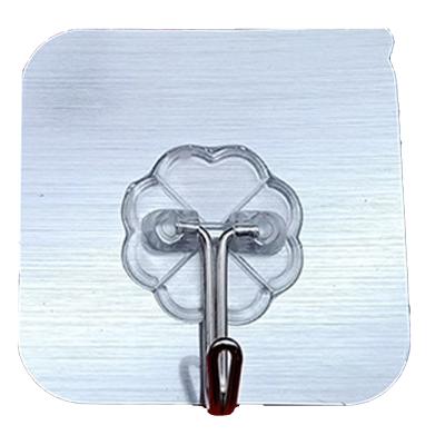 China Non-trace Factory Price Strong Sucker Stick Hangers On The Wall Hooks Plastic Self Adhesive Wall Hook for sale