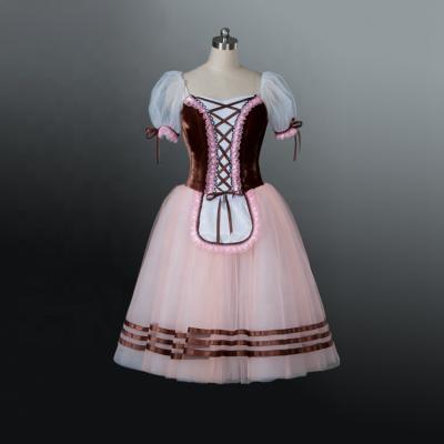 China AP083 Long Ballet Dress Dance Costumes Lyrical Performance Dress For Sale Romantic La Fille Mal Gardee Ball Stage Dance Dresses for sale