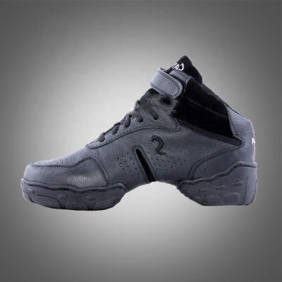 China B52H GENUINE LEATHER hip hop dance shoes men high heel split leather sole dance shoes street dance shoes for sale