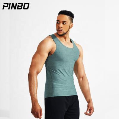 China Wholesale Antibacterial Men's Compression Shirt Sports Fitness Tank Men's Sleeveless Quick Dry Tops In Stock for sale