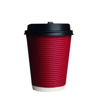 China New Next BPA Free Disposable Food Grade Double Wall 12oz Paper Disposable Coffee Cups For Coffee for sale