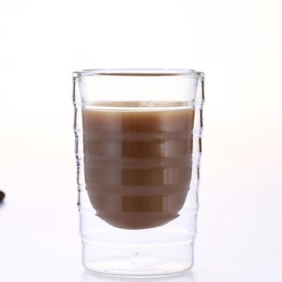 China Borosilicate Glass Sustainable High Quality Coffee Three Capacity Clear Glass Tea Cup for sale