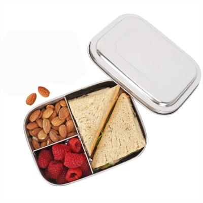 China Amazon Hot Selling Sustainable Portable 4 Compartment Eco Friendly Lunch Box for sale