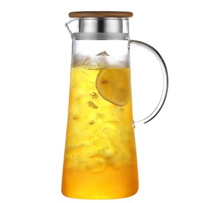 China Viable Wholesale Borosilicate Heat Resistant Glass Tea Set with Infuser for sale