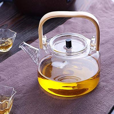 China Sustainable Hot Sale New Style Heat Resistant Glass Teapot Borosilicate for sale