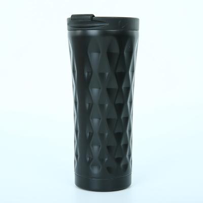 China Business Customized Vacuum Tumbler Flask Stainless With Insulated Black Printed Lid for sale