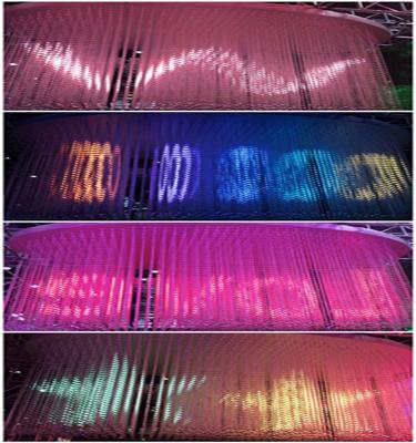 China Matrix Curtain 3D LED Display Folded SMD5050 360 Degree DMX 512 50000 Hours for sale