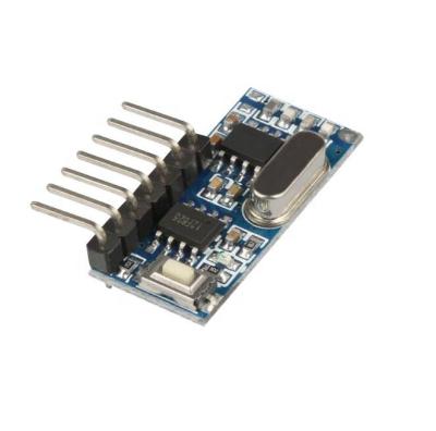 China 433 superheterodyne wireless receiver module 4 channel output 1527/2262 high level code switch 4 channel for sale