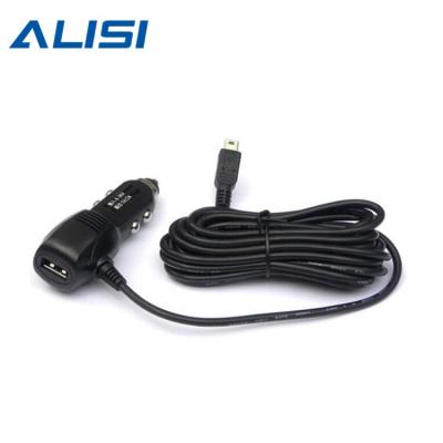 China ABS+PC Rearview Mirror Dual Recording Car Fireproof Material 8-36V To 5V With USB Interface 3.5m 2A for sale