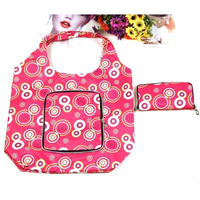 China Recyclable Wholesale Reusable Oxford Waterproof Cloth Folding Grocery Tote Bag for sale