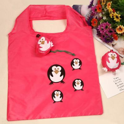 China Beautiful Folding Sack Polyester Collapsible Storage Bag For Shopping for sale