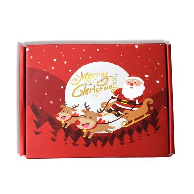 China Recyclable Christmas Advent Calendar Boxes Under Bed Storage Box Christmas Socks Gift Box Packaging for sale