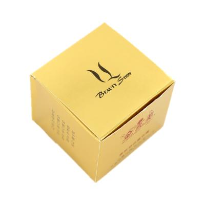 China Recycled Materials Custom Logo Printed Packaging Skin Care Cream Box for sale