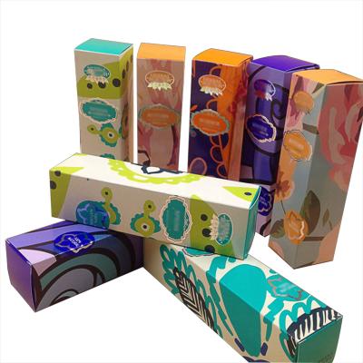 China Recycled Materials Skin Care Box Custom Design Full Color Printing Cosmetics Lip Gloss Box Packaging for sale