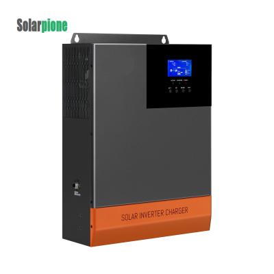 China High Quality DC 48V 105V/110/120V Hybrid Inverter 80A Charger 5KW Solar Pure Sine Wave Inverter with MPPT Controller 426*322*124mm for sale