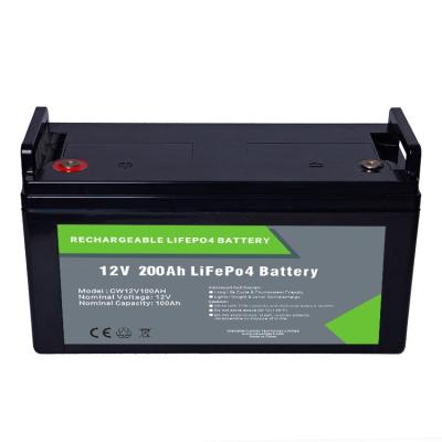 China Storage Solar Energy Systems Customized OEM Lithium Ion Battery 200ah 100ah Lithium Battery 12V 24V Llifepo4 For Boat Golf Cart for sale