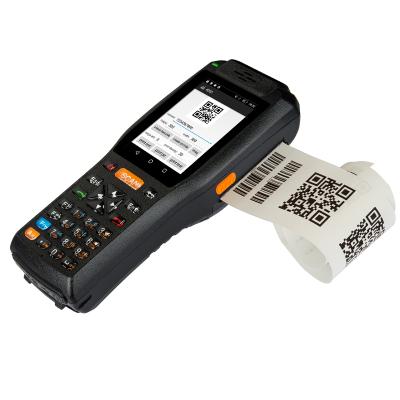 China Handheld PDA Data Collection Unit Rugged Terminal Android Handheld PDA With Built In Printer for sale