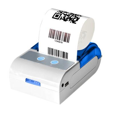 China Mini Printer Handheld Wireless 58MM Portable Barcode Sticker Thermal Black And White Printer for sale