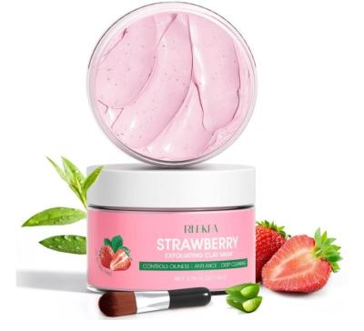 China Strawberry Clay Mask Exfoliating Nourishing Strawberry Clay Facial Mask with Volcanic Mud and White Tea for Cleansing Healing Hydration for sale