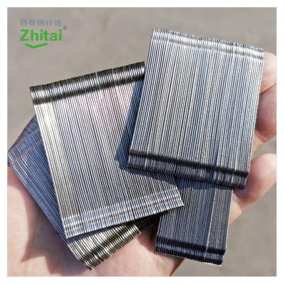 China Industrial Diameter 0.5 To 1.0 Mm Bonded End Hung Steel Fiber For Concrete Reinforcement Fibers CE Certificate for sale