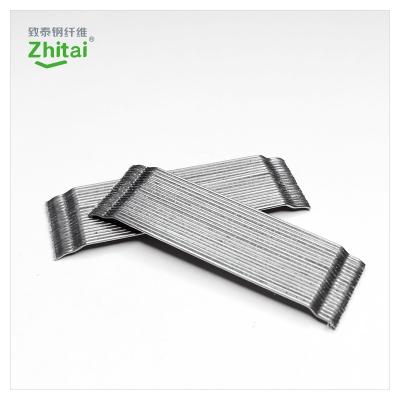 China Industrial Diameter 0.55 Mm 35 Mm Mpa 1200 Length Bonded Steel Fiber For Concrete Reinforcement for sale