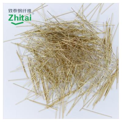 China China Traditional Hot Suppliers New Products Steel Fiber Gold Copper Coated Steel Straight Fiber for sale