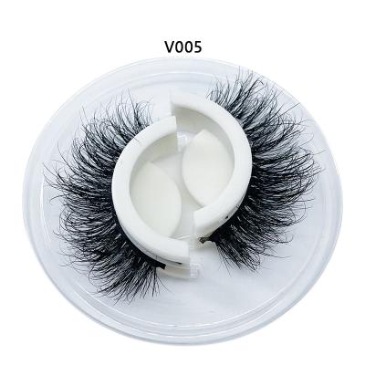 China Self Adhesive Short Fluffy 5d Strip Full Strip Pre Lashes Eyelashes for sale