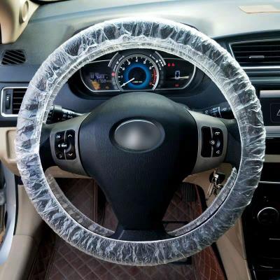 China Perfect Fit Disposable PE Wheel Covers Car Steering Accessories for sale