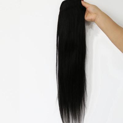 China 100% Virgin Human Hair Silky Straight Drawstring Ponytail Longest Hair Ratio 60% for sale