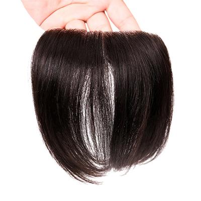 China Super PU Skin Hair Topper 100% Human Hair Right Toupee Design mit unsichtbarem V-Loop Front zu verkaufen