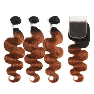 China Remy Hair Body Wave Style Brazilian Ombre Hair Extension 20 Bundles 1kg Free Ship zu verkaufen