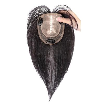 China 110% Density Silk Base Toupee with Bangs Brazilian Wedding Bridal Hair Accessory for sale