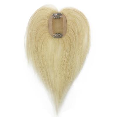 China TP29 Hair Toppers Platinum Blonde 613 Color One Piece Clip In Toupee for Thinning Hair à venda