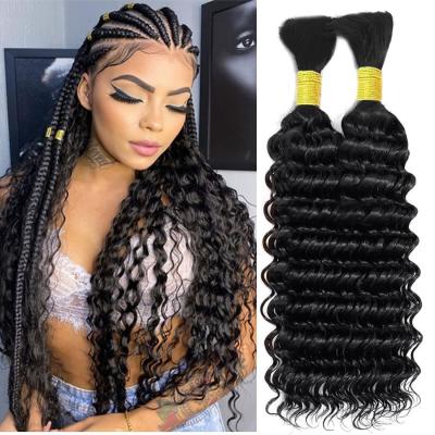 China Suitable Dying Colors Afro Kinky Bulk Human Hair Extension for Braiding Virgin Hair Yes for sale