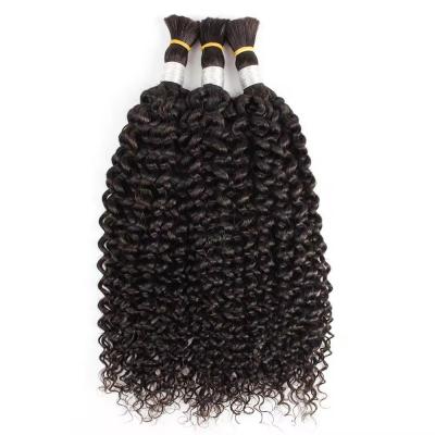 China Loose Deep Wave Wet And Wavy Boho Human Braiding Raw Hair Bulk para hacer negocios exitosos en venta