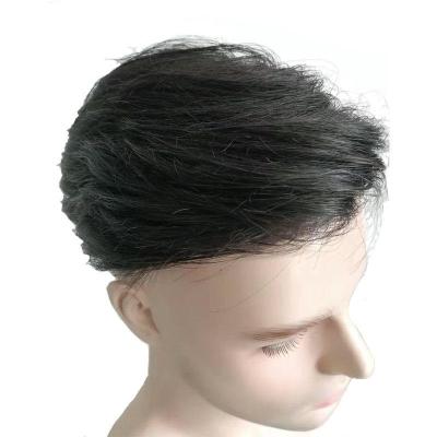 China Topo de pelo humano hecho a mano para hombres en venta