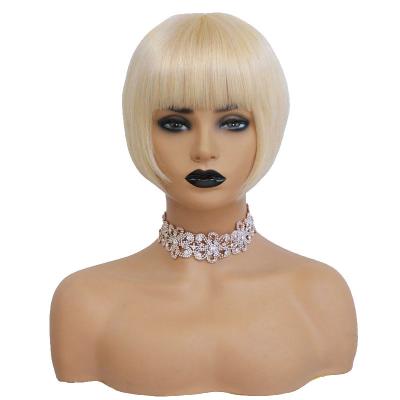 China Lace Front Wigs 613 Blond Color Peruvian Short Bob Human Hair Wigs for Black Women for sale