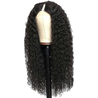 China 8-32inch V Part Wig Human Hair Raw Burmese Hair for Natural Hairline and Kinky Curly Look for sale