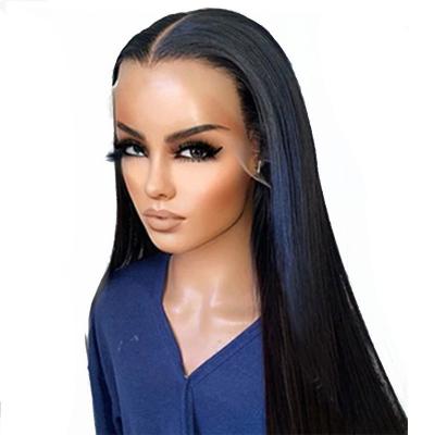 Chine Toutes les couleurs adaptées à la peinture 250% densité HD dentelle cheveux humains perruques pour femmes noires à vendre