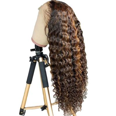 Cina Ali Grace Mink 360 Deep Wave Brasiliano HD Trasparente Pizzo Svizzero Cuticule Frontale Allineata Crudo Donna Capelli Umani Wi in vendita