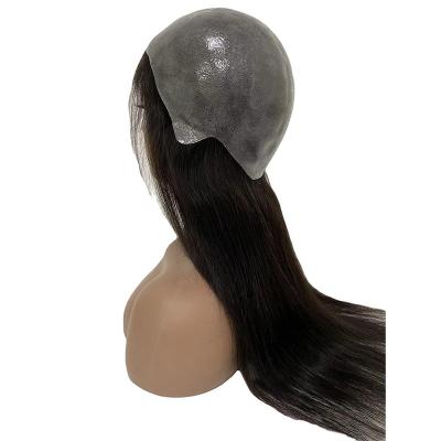 China Cabello brasileño Cuticular completa PU Piel delgada natural Perucas de cabello humano real para mujeres en venta