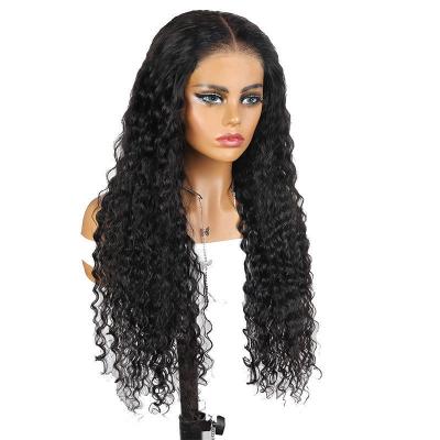 China 100% Human Hair Full HD Lace Bob Wigs Water Wave for Brazilian Hair in Dark Brown for sale