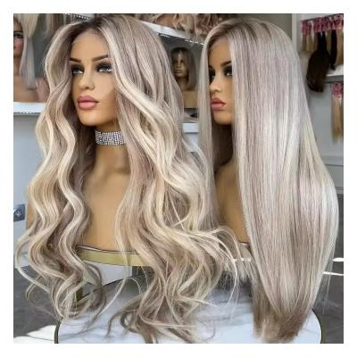 China European Hair Human Hair Wigs with Frontal 180% Density HD Lace Front and Body Wave for sale