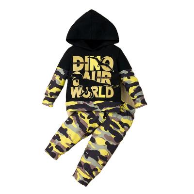 China Wholesale Anti-wrinkle Kids Boys Tracksuits Toddler Camouflage Sweatshirts Sets Clothes Track Sweat Children's Suit for sale