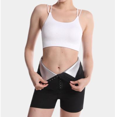 China Seamless Fat Burning Pants Shapewear Women Gaiters Waist Trainer High Waist Shaper Breathable Shorts With Front Hook for sale