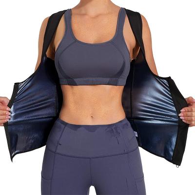 China Antibacterial 5 Times Sweated New Design Silver Coating Sauna Vest Shaper Weight Loss Sweated Sauna Suit for sale