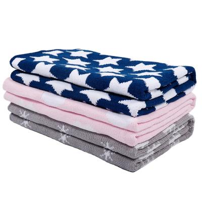 China New Arrival Good Quality Comfortable Anti-Static Knit Super Soft Baby Blanket for sale