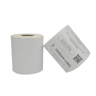 China Tearproof Custom Waterproof Direct Thermal Adhesive Labels Rolls Removable Rolls Packaging For Office Consumables for sale