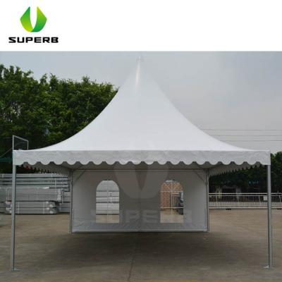 China 6x6m Fireproof Outdoor Canopy Tent Gazebo Tent Pagoda Tent UV-Resistance Waterproof with Roof and Walls for sale