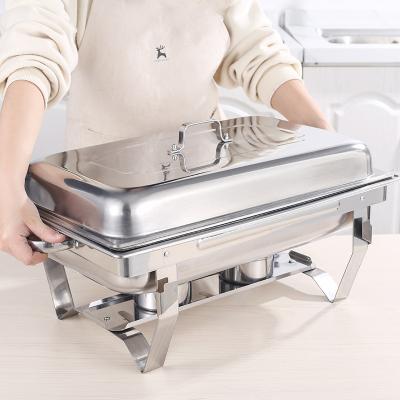 China Modern Stainless Steel Buffet Food Warmers, Chafing Dish Set Stainless Steel Hotel Buffet Equipment Food Warmers for sale